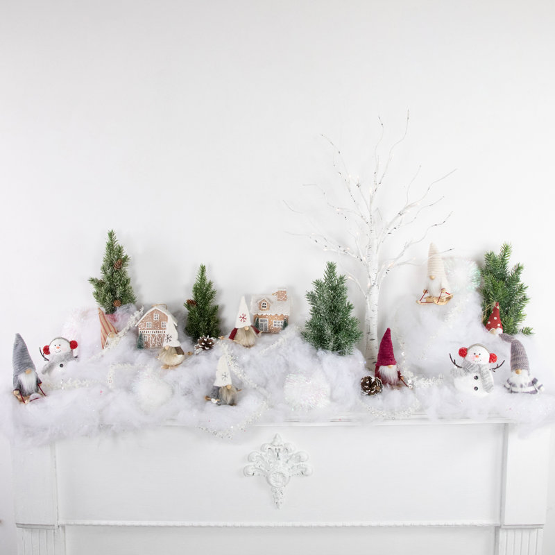 Ornement de Noël gnomes de ski