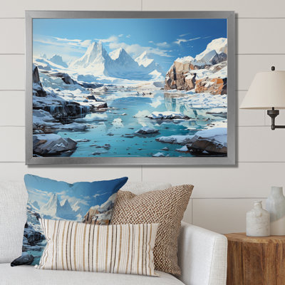 «Bartold Antartica Chilling Abstraction An II», reproduction d'art sur toile
