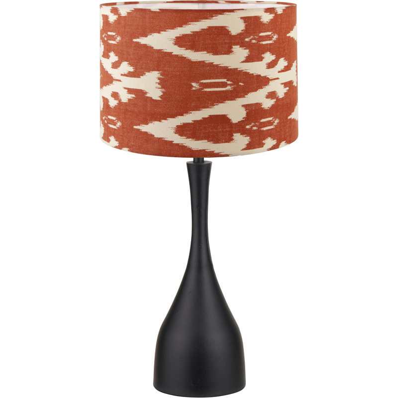 Metal Table Lamp, Orange
