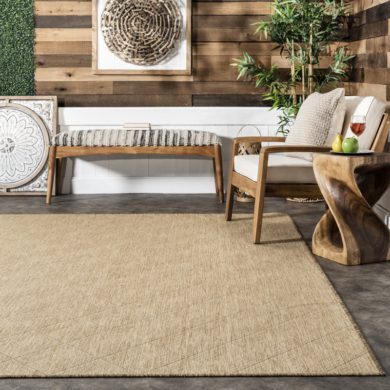 Tapis intérieur / extérieur Ray Diamond, Rectangle 6 pi 7 po x 9 pi