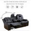  Canapé inclinable électrique en cuir avec éclairage de lecture 83,5 po Keyia