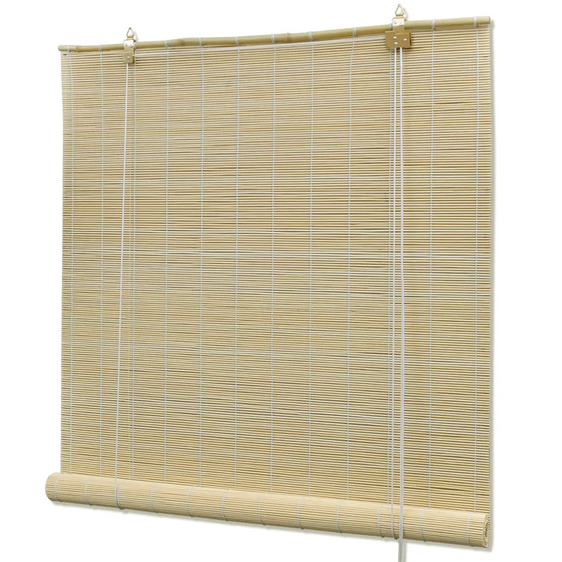 Room Darkening Roller Blind, 220cm L x 150cm W, Natural Brown