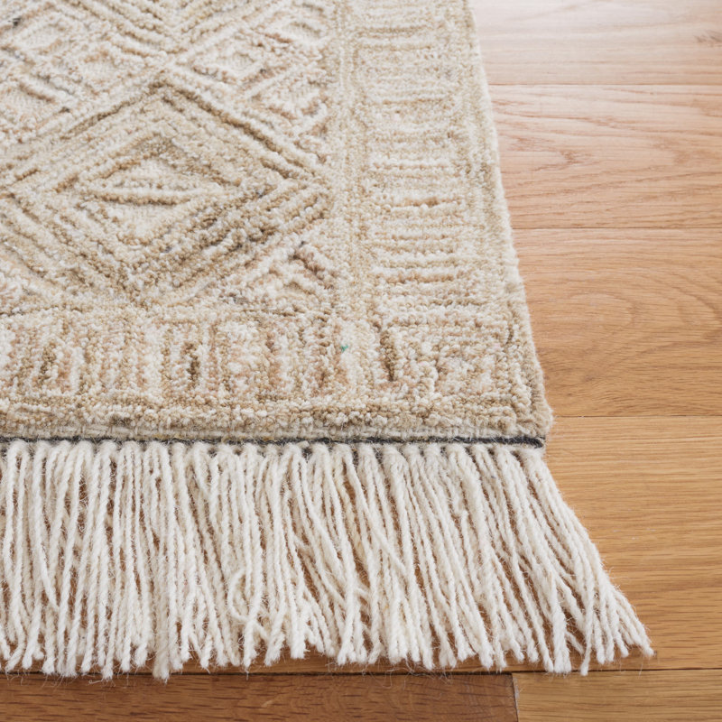 Tapis ivoire / sauge Hilley 803, Rectangle 3 pi x 5 pi