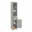 Armoire de salle de bain haute, armoire de rangement autoportante avec tiroir, armoire d'appoint-713229031