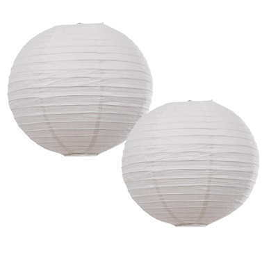 Paper Sphere Pendant Shade Set of 2