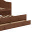 Lit de jour simple avec lit gigogne, lit de jour simple avec 2 tiroirs de rangement-1600255304