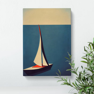 Abstract Boat No.1 - Wrapped Canvas Painting
