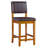 Upholstered Counter Stool with Solid Wood Frame-52517035-52517047