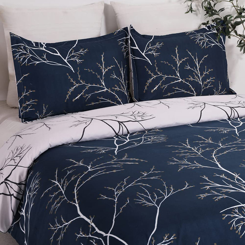Mechine Woven Sheet Set, Navy