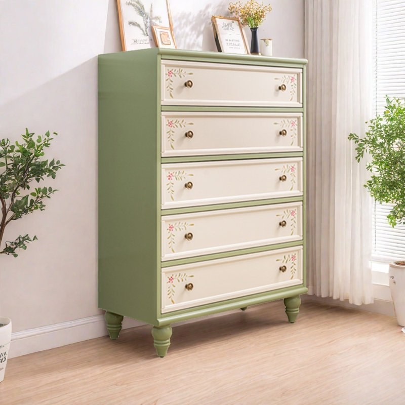 Country Retro Simple Painted Accent Chests