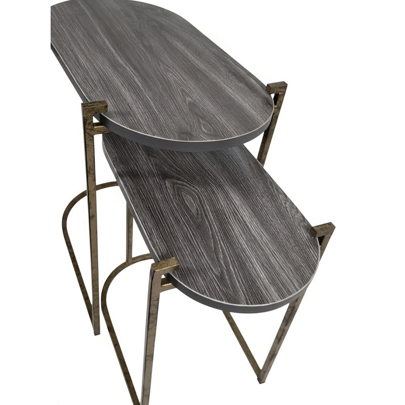 Ensemble de tables gigognes ovales Aurelia
