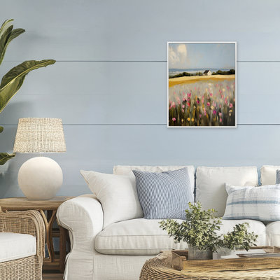 Expressive Coastal Cottage Framed Giclee, design by Franklyn Gregory