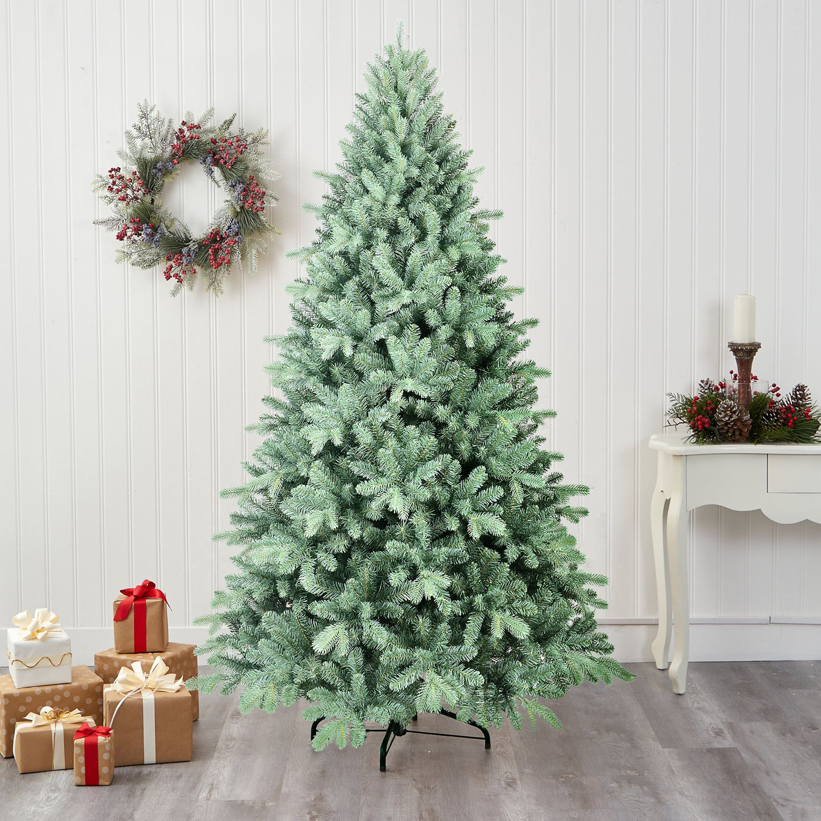 Unlit Blue Spruce Artificial Christmas Tree, 7.5 ft