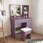 Coiffeuse moderne avec tabouret et miroir lumineux DEL réglables
