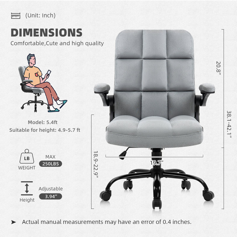 Chaise de cadre ergonomique, Gris, Noir, Velours