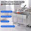Évier de service autoportant L 39 po x l 20 po avec robinet