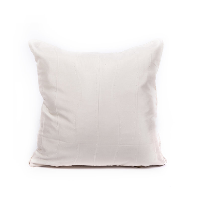 Housse et insert de coussin carré Flo, Naturel