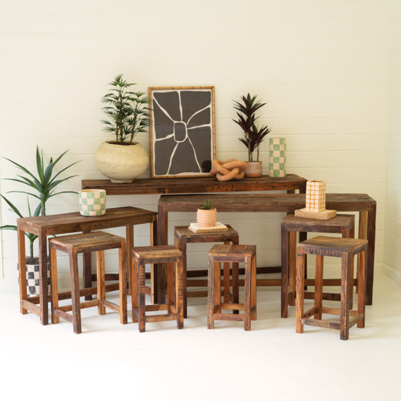 Console en bois massif Hadly