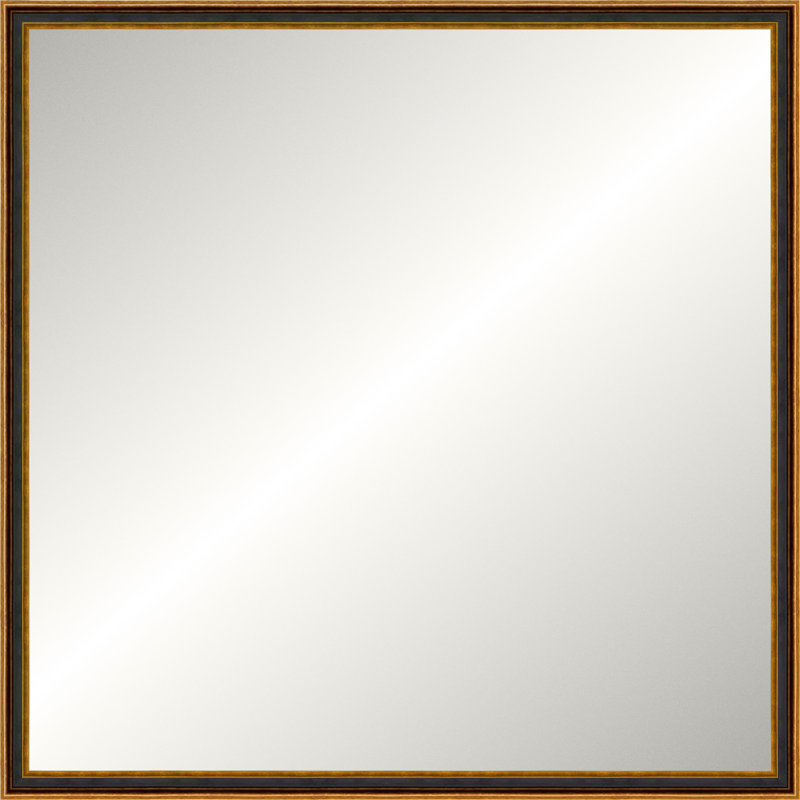 Antique Old World Mirror, Medium Square