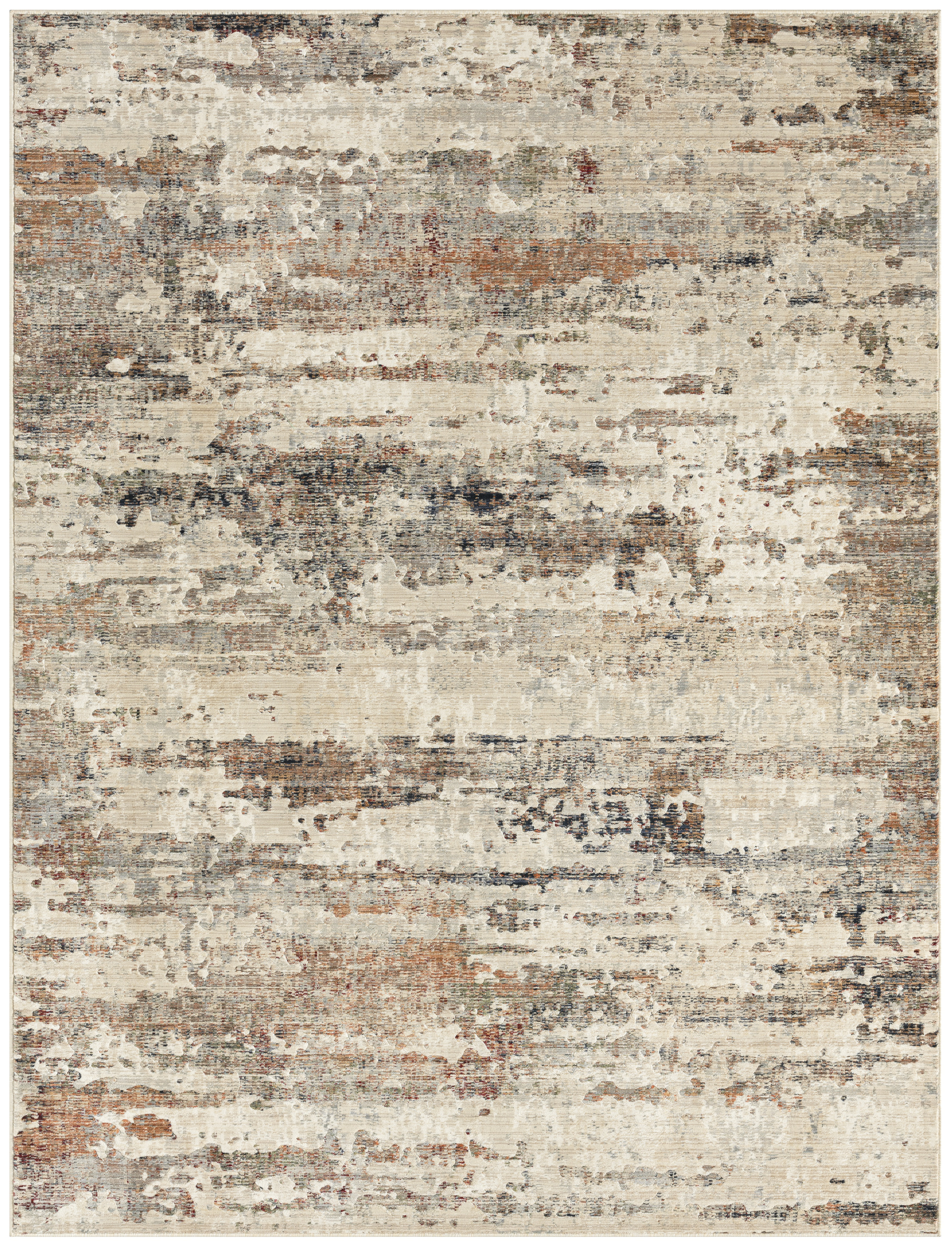 Madison Couture Rugs Beige/Rust Earth Tones Abstract Area Rug & Reviews ...
