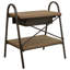 Ahnyia 52cm W Metal Bedside Table