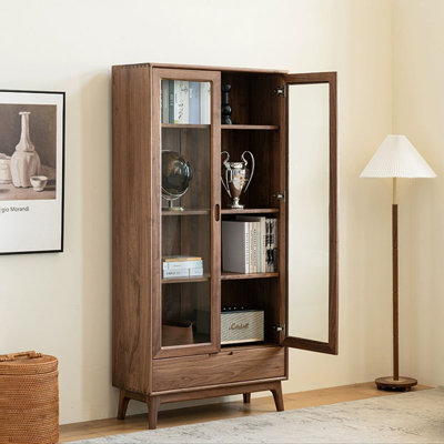 American-style wood retro wine cabinet