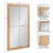 Rectangle Pieced Wood Bathroom Mirror