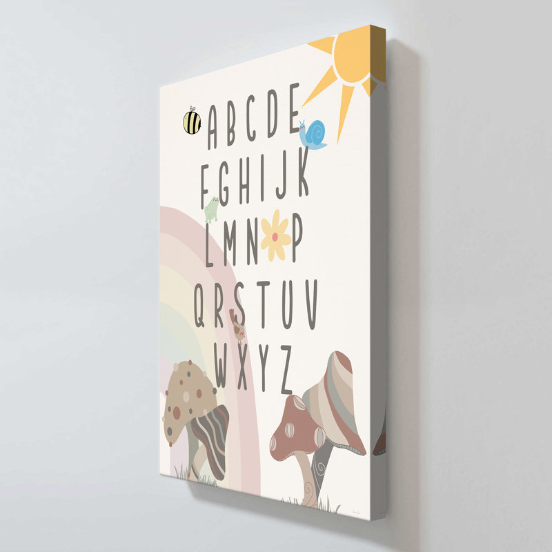 "Garden Magic Alphabet" par Daniela Santiago, reproduction sur toile, H 40 po x l 24 po x P 1,5 po