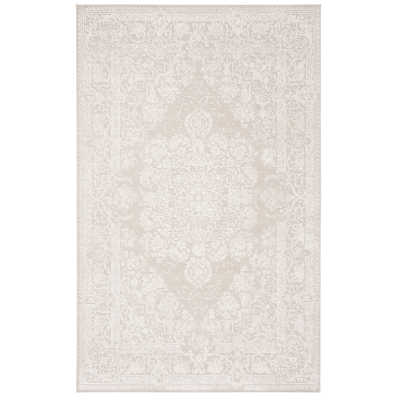 Reflection Traditional Area Rug In Creme / Ivory, Rectangle 122 x 183 cm