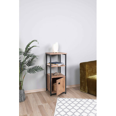 Zulma 81.9cm H x 35.5cm W Metal Etagere Bookcase