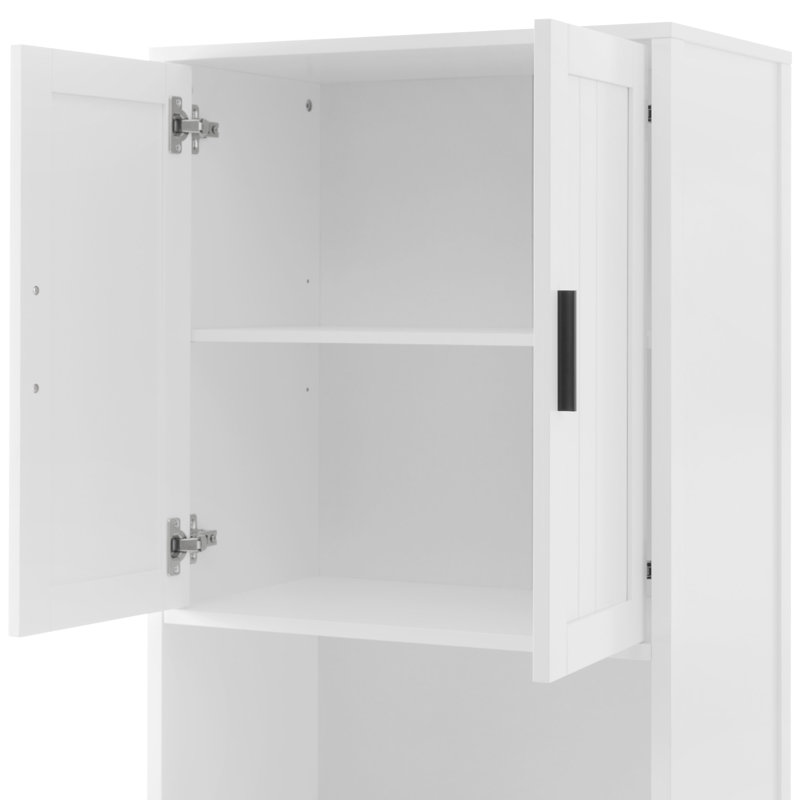 Armoire de rangement autoportante de 70,9 po de hauteur avec tiroir et portes à fermeture douce