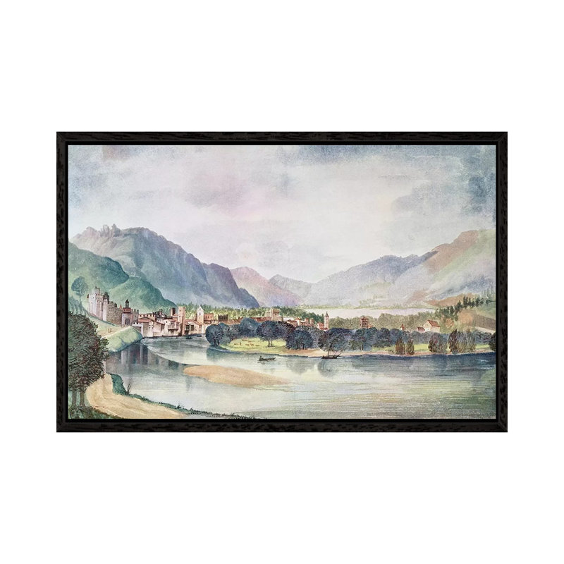 View Of Trente, 1494 by Albrecht Dürer - Gallery-Wrapped Canvas Giclée on Canvas, 152.5 cm H x 101.5 cm W, Black Framed
