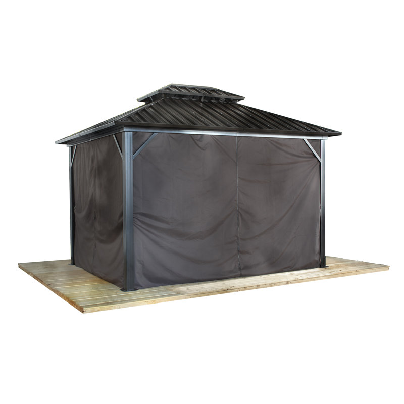 Sojag Rideaux pour pavillon de jardin, H 79,9 po x l 551,2 po x P 0,25 po, Brun