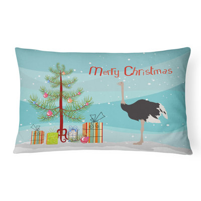  Coussin décoratif intérieur / extérieur en tissu Common Ostrich Christmas