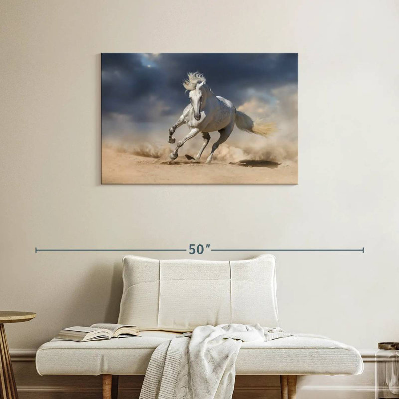 Sprint du cheval andalou Brampt, H 24 po x l 36 po