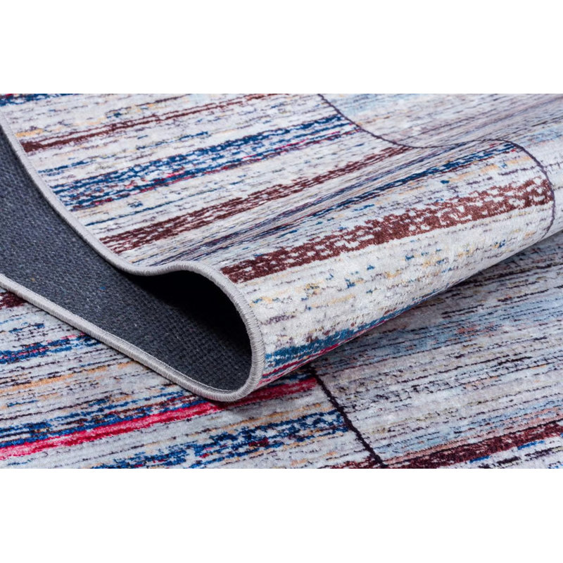 Srihith Cotton Striped Indoor / Outdoor Rug, Rectangle 3'3" x 4'11"