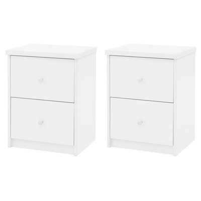 Ingrassia 40.8cm 2-Drawer Bedside Cabinet