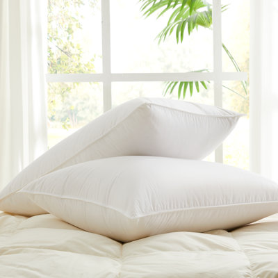 Pair Of Luxury Bridal Pillows - 800 FP White Goose Down - German Milled Fabric (Hypoallergenic + RDS)