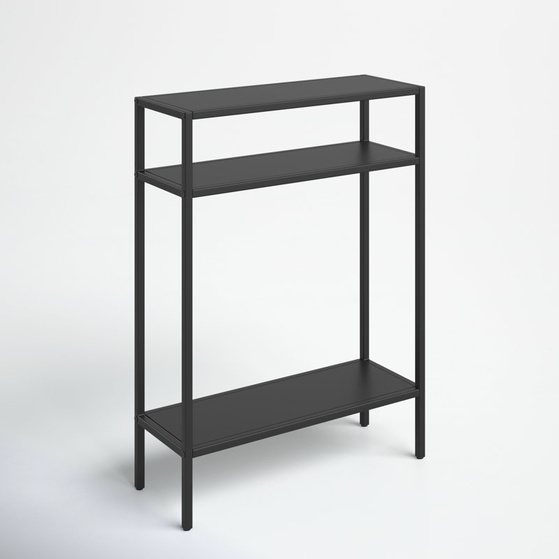 Aisha Console Table, 29.5" H x 22" W x 8" D, Blackened Bronze