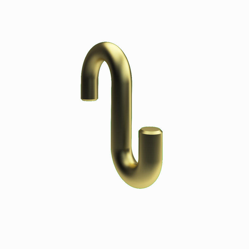 Austina Steel Over-the-Door Wall Hook, Gold