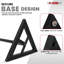  Support pour haut-parleur 2 pièces, hauteur réglable télescopique 59,5 po, base triangulaire, capacité 100 lb-1512828823
