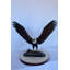 Statue d'aigle perché en bronze - Taille: L 35 po x l 21 po x H 29 po.