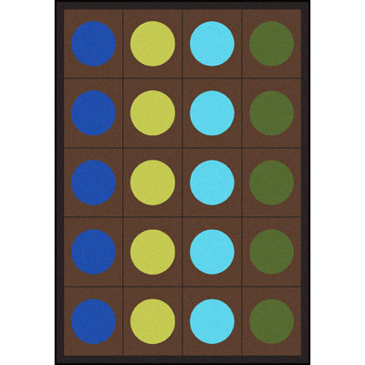 Tapis brun touffeté Lots of Dots