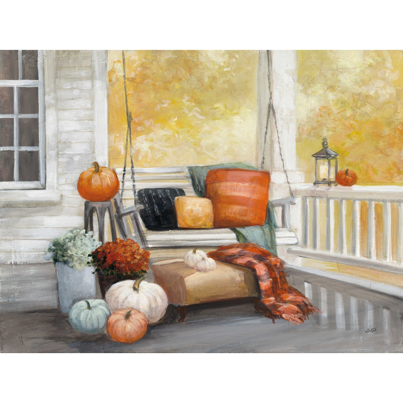 «April Porch» par Julia Purinton, reproduction sur toile tendue, H 12 po x l 16 po