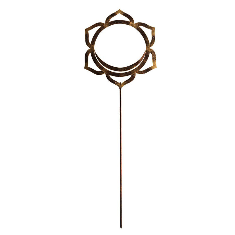Chakra Symbol Garden And Planter Metal Stake