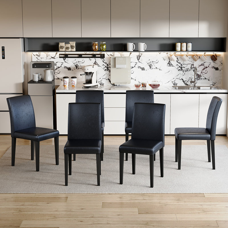 Chaise d'appoint rembourrée avec pieds en métal, 4, Noir, noir, noir, noir, Noir, noir, noir, noir