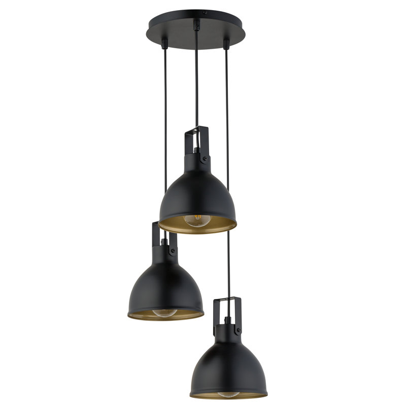 Mars 3 - Light Cluster Pendant, Black/Gold