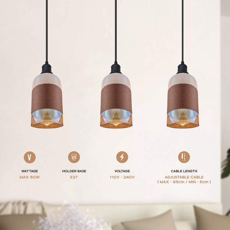 Dayanni 1 - Light Gold Bell Pendant