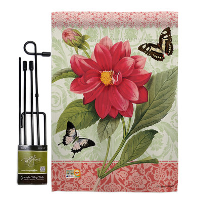 Double Sided 18.5'' H x 13'' W Polyester Flag Set