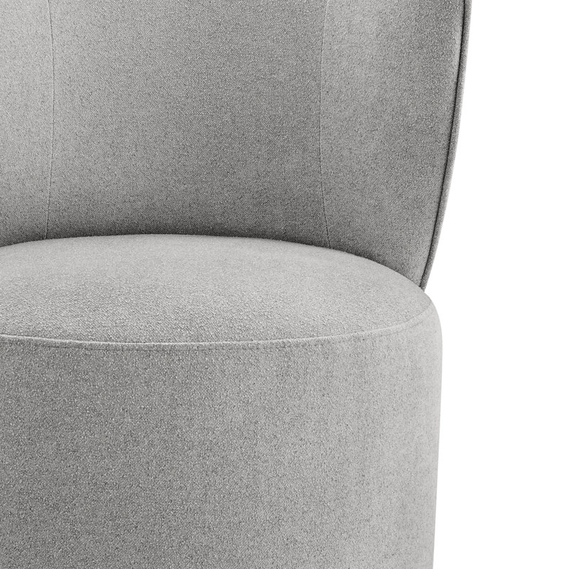 Chaise de salle à manger rembourrée Luckett, Colombe élite